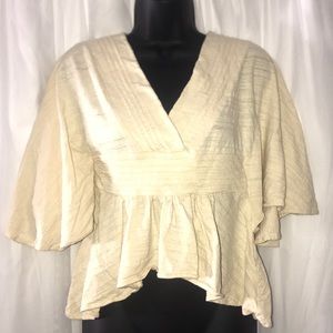 Cream colored blouse